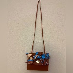 Brown Purse With Scarf